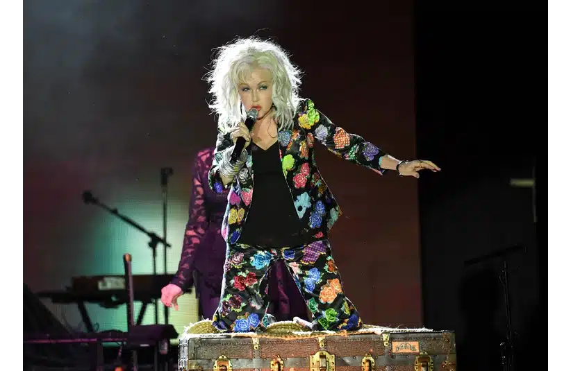 Cyndi Lauper performs at the Hard Rock Event Center.