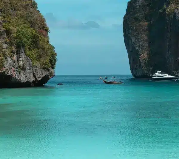 Maya Bay. One of the world’s most popular beaches, made famous by the 2000 film The Beach, starring 2026 Best Actor Nominee Leonardo DiCaprio, Oscars