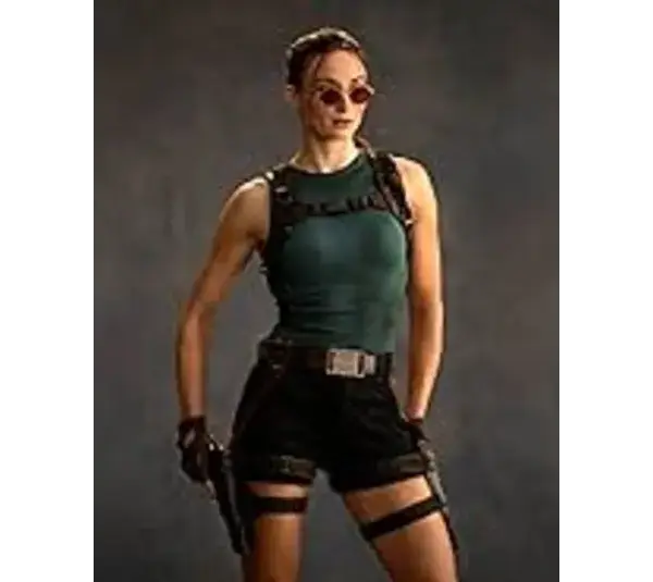 Sophie Turner as Lara Croft, Courtesy of Amazon MGM Studios