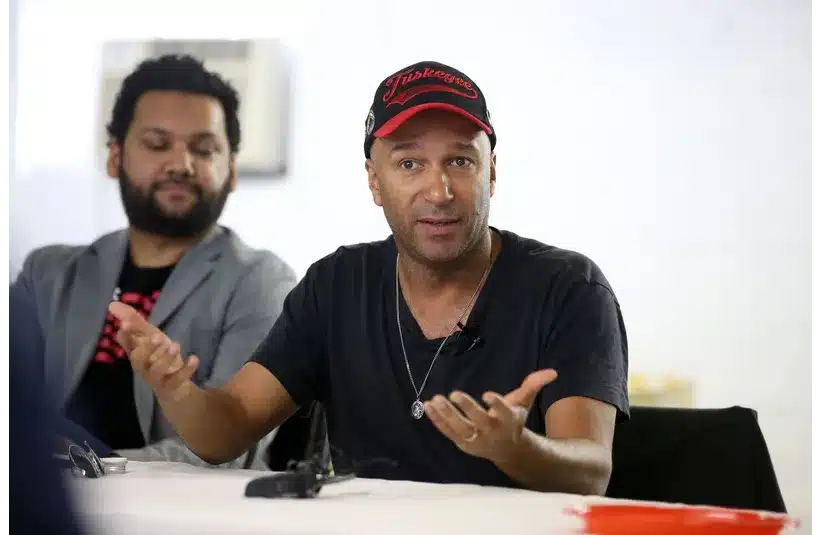 Rock icon and political activist Tom Morello, who is known for his seminal work with Rage Against the Machine, Audioslave, and the Nightwatchman, met with survivors of solitary confinement in New Jersey prisons during an event hosted by the ACLU of New Jersey and New Jersey Campaign for Alternatives to Isolated Confinement (NJ-CAIC) at the Allen Chapel A.M.E. Church in Asbury Park, NJ Tuesday May 7, 2019.