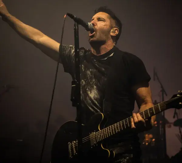 Trent Reznor of Nine Inch Nails performs "Hurt" on tour.