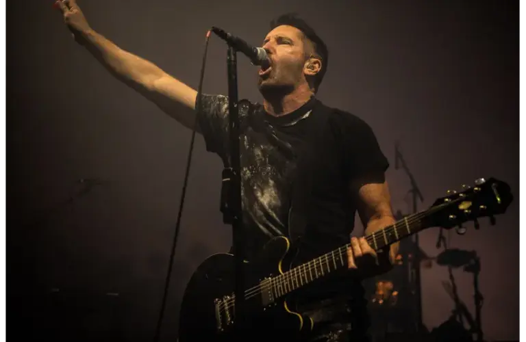 Trent Reznor of Nine Inch Nails performs "Hurt" on tour.