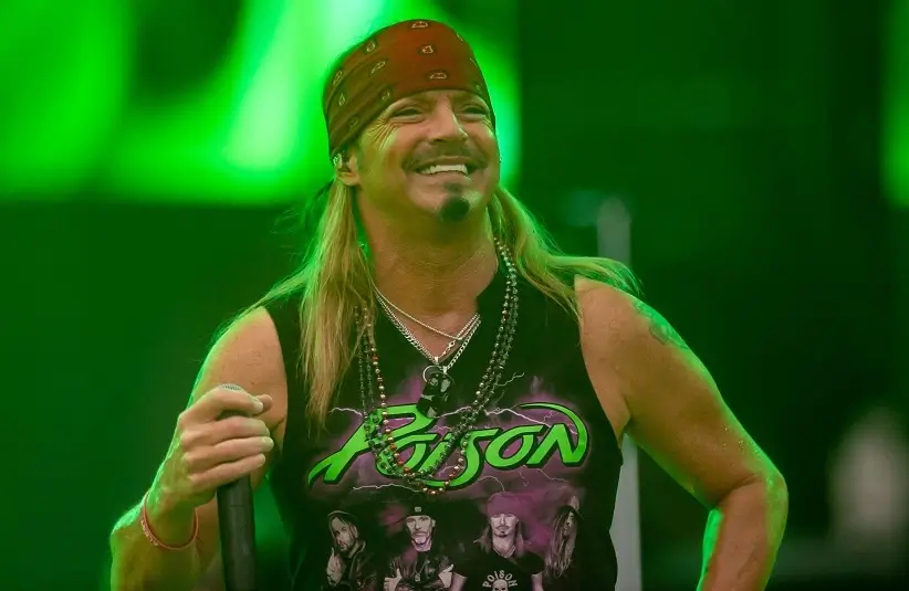 Bret Michaels and Poison took to the stage as the second major act of the Stadium Tour at TIAA Bank Field in Jacksonville in 2022.