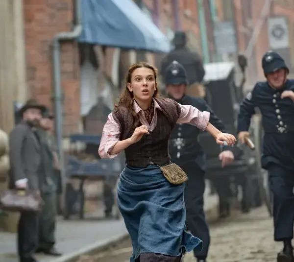 Millie Bobby Brown in "Enola Holmes 2" (2022) on Netflix