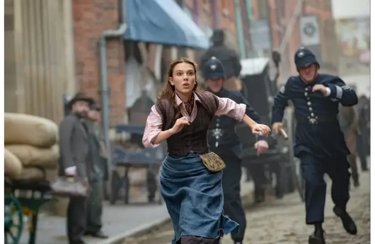 Millie Bobby Brown in "Enola Holmes 2" (2022) on Netflix