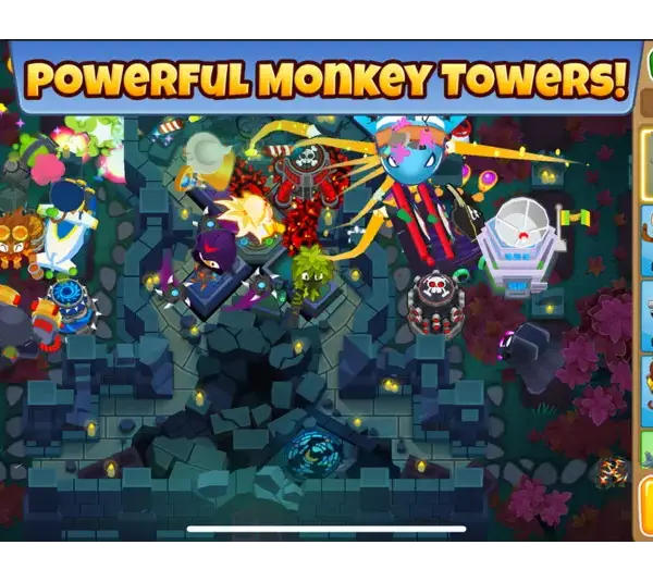 Screenshot from Bloons TD 6, Tower Defense Game, Epic Games Store