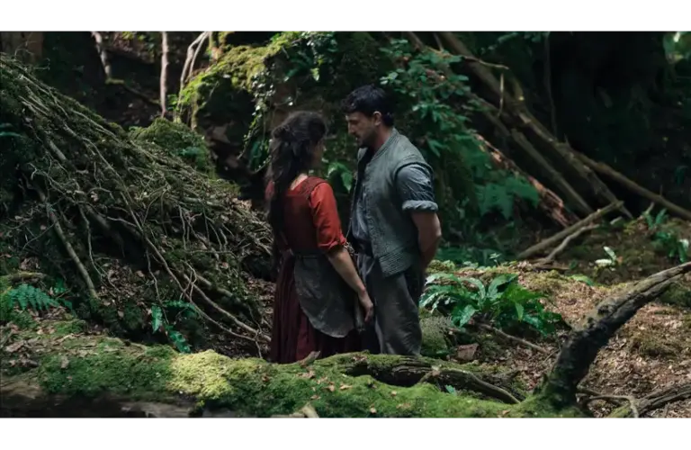 Jessie Buckley and Paul Mescal in a scene from "Hamnet" (2025). The film won Best Motion Picture during the Golden Globes 2026