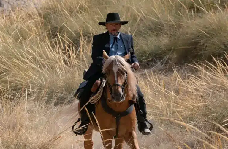 Screenshot of "Strange Way of Life" (2023) featuring Ethan Hawke Courtesy of © El Deseo / Saint Laurent Productions. Distributed by BTeam Pictures