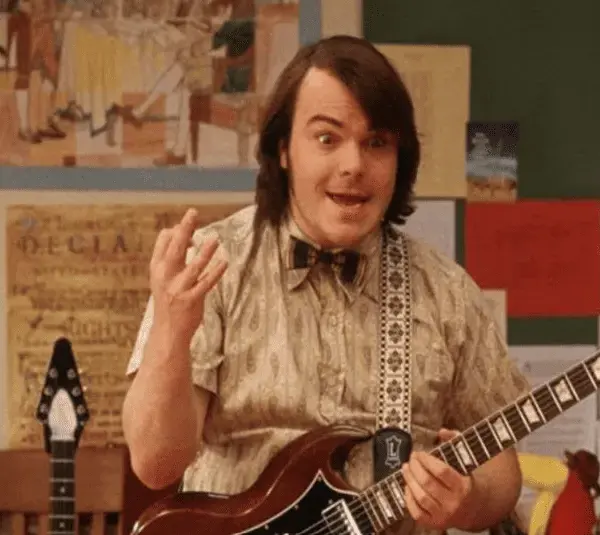 Jack Black starring in "School of Rock" (2023) from Paramount Pictures.