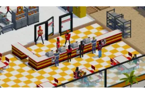 Screenshot from Definitely Not Fried Chicken, Epic Games Store, Weekly Free Game