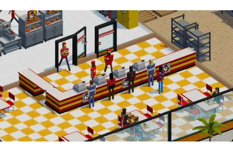 Screenshot from Definitely Not Fried Chicken, Epic Games Store, Weekly Free Game