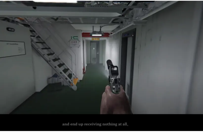 Senara The Sacrament takes place in an old ship with a realistic interior design