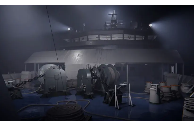 Senara: The Sacrament, trapped on a ship with cultists and entities trying to stop you from escaping; top deck of Senara