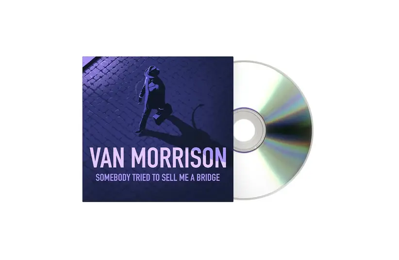Album cover of Van Morrison's new alvum Somebody Tried to Sell Me a Bridge