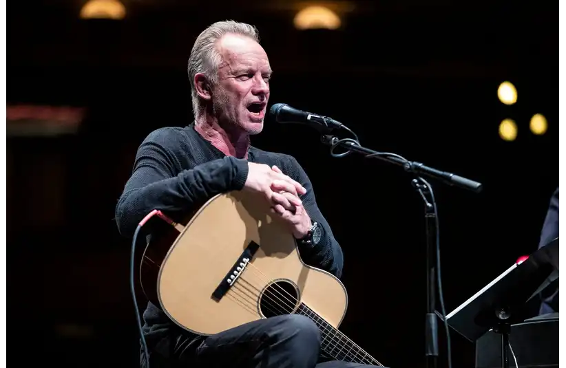 Musician and actor Sting was at the Detroit Opera House on Monday, Sept. 9, 2019, as part of a promotional event for the musical The Last Ship, which he stars in and wrote. The musical will be at the opera house from April 22-26, 2020.