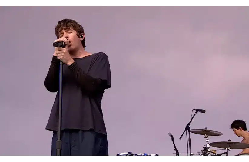 Tunstile in concert at the Glastonbury Festival in 2025.