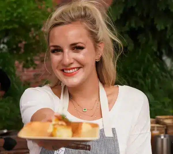 Top Chef season 16 winner Kelsey Barnard Clark (also known as Kelsey Clark) shows off one of her creations during the 2019 Food & Wine Classic in Aspen. Aspen Food Wine Classic 2019