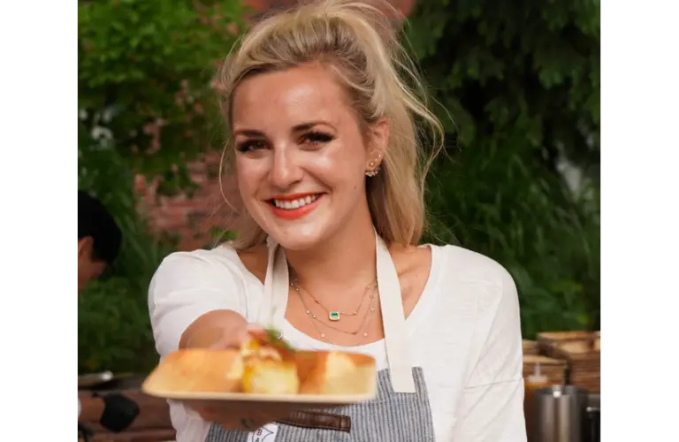 Top Chef season 16 winner Kelsey Barnard Clark (also known as Kelsey Clark) shows off one of her creations during the 2019 Food & Wine Classic in Aspen. Aspen Food Wine Classic 2019