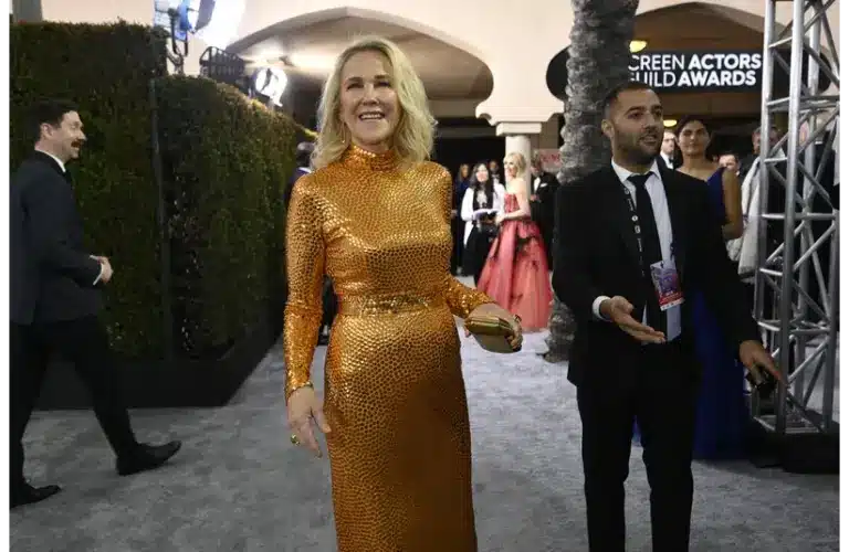 Jan 19, 2020; Los Angeles, CA, USA; Catherine O'Hara arrives at the 26th Annual Screen Actors Guild Awards at the Shrine Auditorium. Mandatory Credit: Robert Hanashiro-USA TODAY