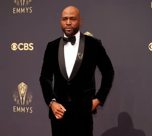 Sep 19, 2021; Los Angeles, CA, USA; Karamo Brown arrives at the 73rd Emmy Awards at L.A. Live. Mandatory Credit: Robert Hanashiro-USA TODAY
