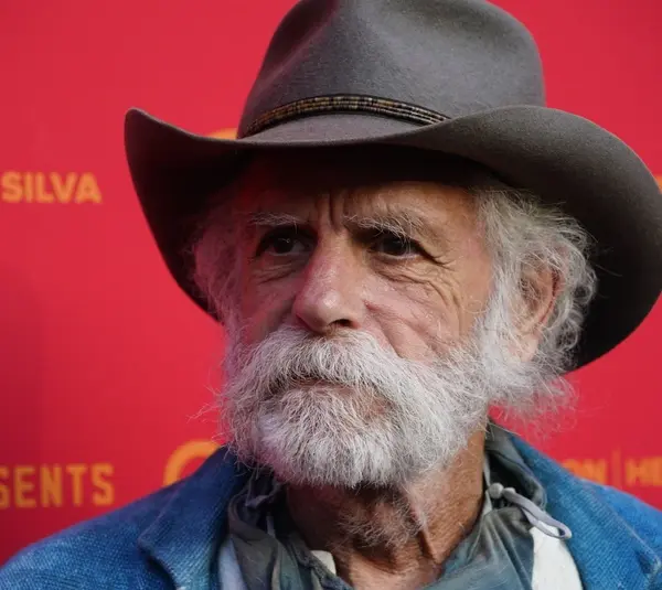 Apr 29, 2023; Los Angeles, Calif., USA; Bob Weir attends the Long Story Short: Willie Nelson 90,\" a star-studded two-day birthday concert to Nelson at the Hollywood Bowl. Mandatory Credit: Robert Hanashiro-USA TODAY