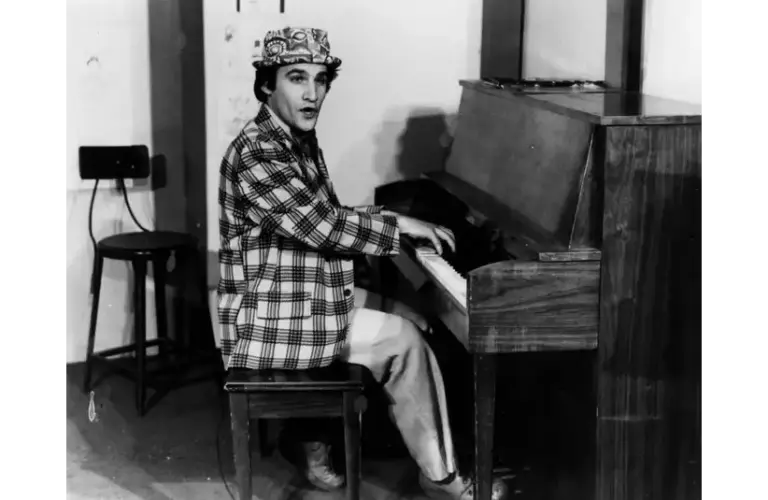 Uncle Floyd Vivino, posing for a feature in The Bergen Record, 1984.