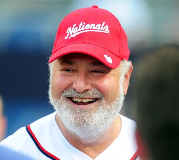 Jun 17, 2014; Washington, DC, USA; Rob Reiner talks to friends prior to the game between the Houston Astros and the Washington Nationals at Nationals Park. Mandatory Credit: Evan Habeeb-Imagn Images