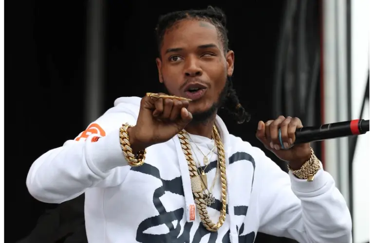 May 21, 2016; Baltimore, MD, USA; Fetty Wap entertains Infield Fest fans during the 141st running of the Preakness Stakes at Pimlico Race Course. Mandatory Credit: Mitch Stringer-Imagn Images