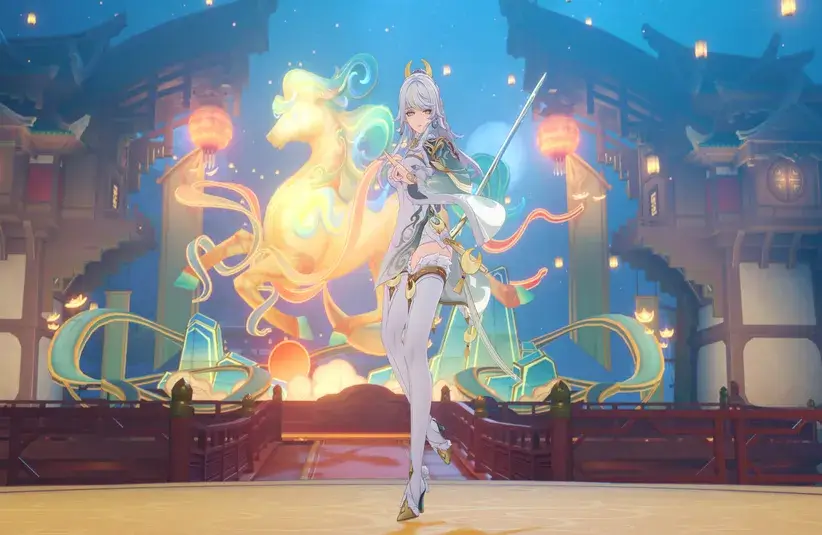 Image of new character Zibai in Genshin Impact Version Luna IV