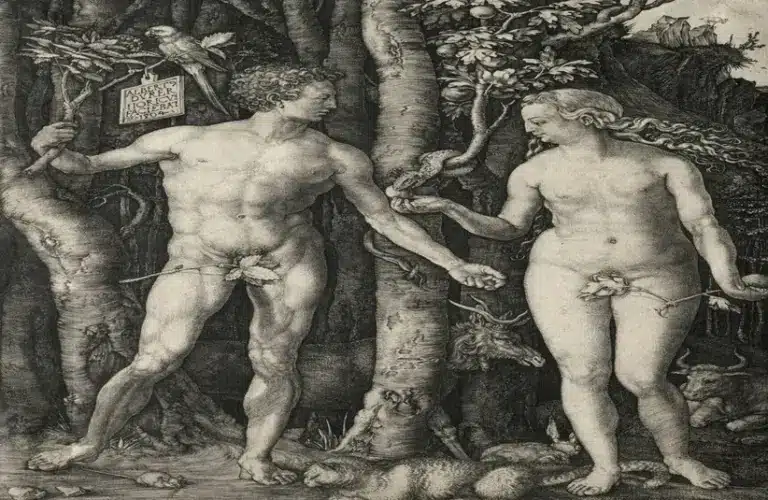 Adam and Eve 1504 Albrecht Dürer (German, 1471–1528) Germany, early 16th Century engraving Bequest of Leonard C. Hanna Jr. 1958.111