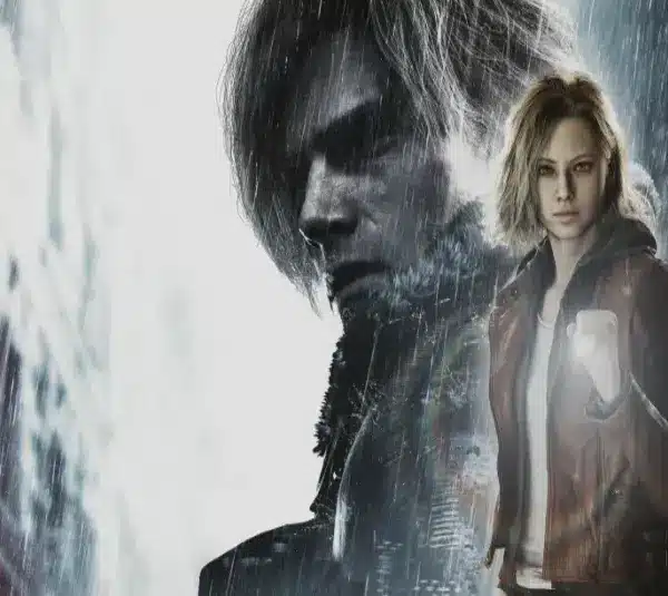 Resident Evil Requiem Leon and Grace cover art. Metacritic