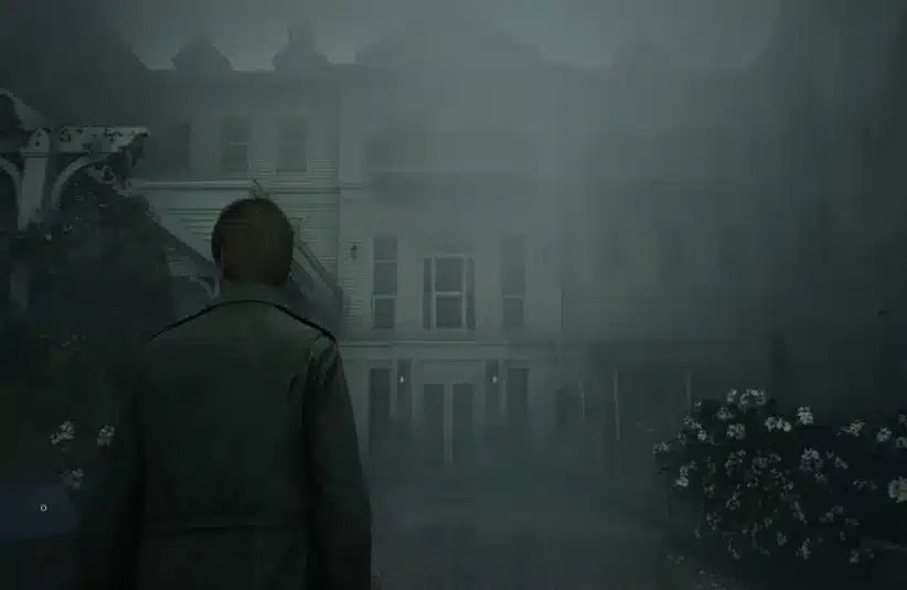 James Sunderland encounters the Lakeview Hotel in the Silent Hill 2 Remake