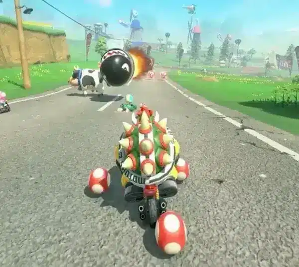 Bowser races in Mario Kart World, for which Hideki Konno received special thanks credit.