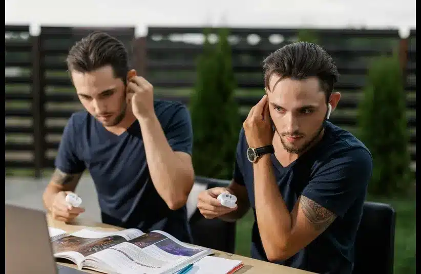 In daily devotion, two brothers sit together.