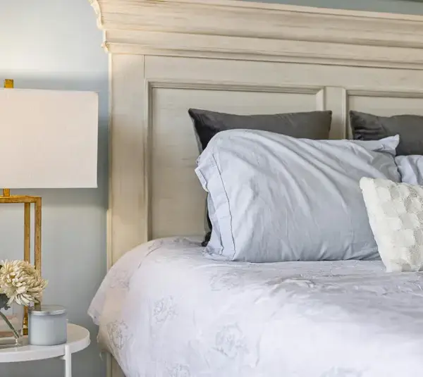 Image of Close-up of a Bed, pillow, side sleeper