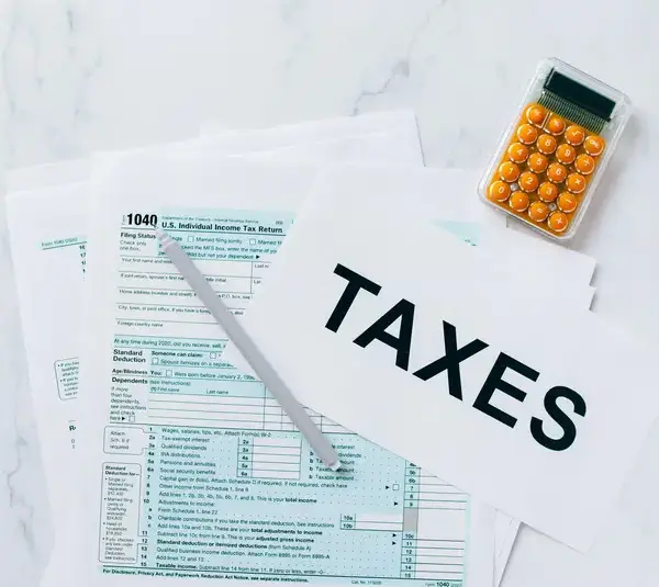 Tax forms and a calculator tax overhaul