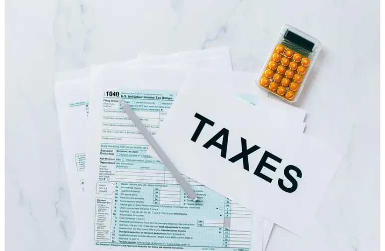 Tax forms and a calculator tax overhaul
