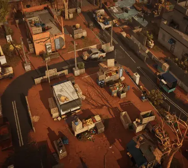 Screenshot of the Big Desert from Tactical RPG Warhounds