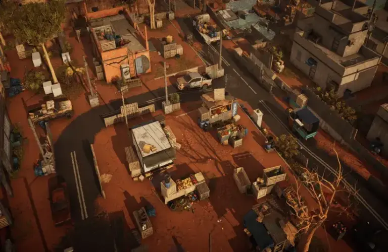 Screenshot of the Big Desert from Tactical RPG Warhounds