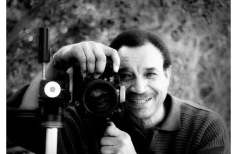 LaMonte McLemore of 5th Dimension, posing with his camera