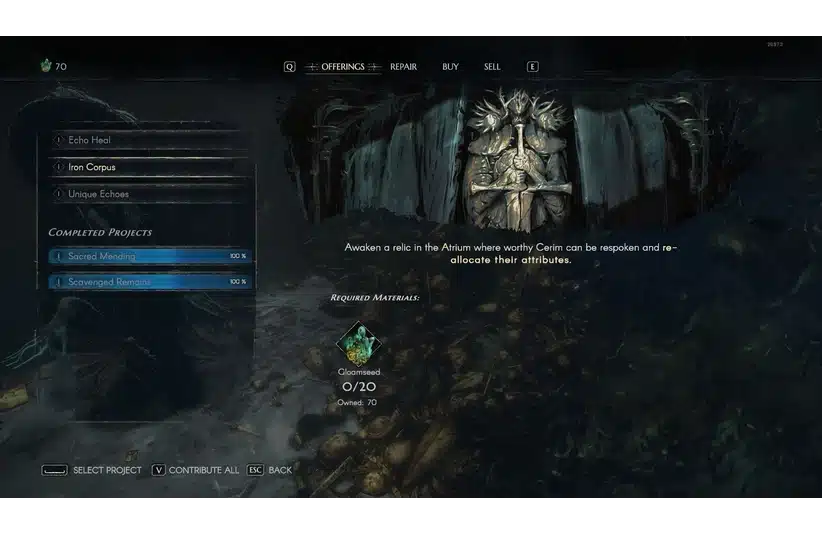 No Rest for the Wicked repecing unlock