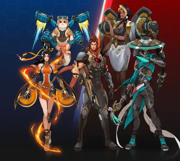 The Five Heroes added in Season 1 for Overwatch