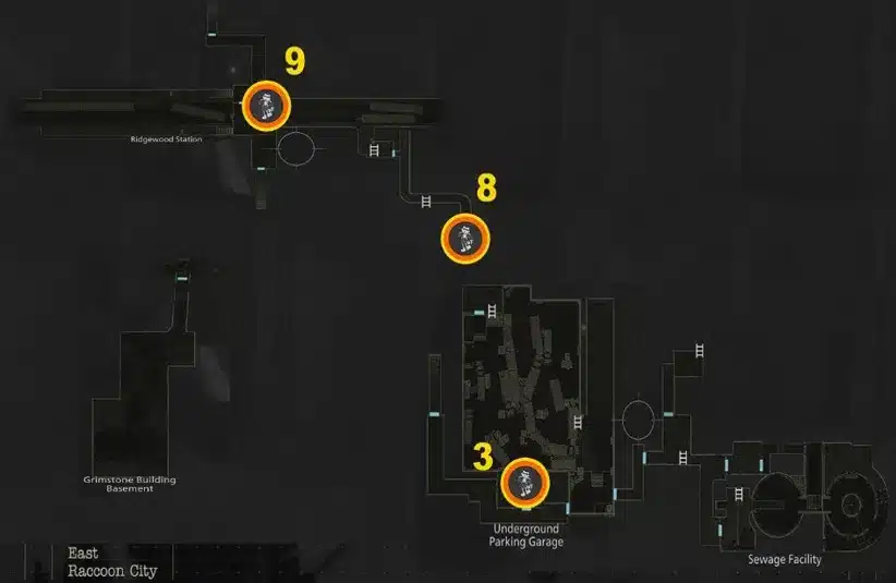 East Raccoon City, Underground Map in Resident Evil Requiem