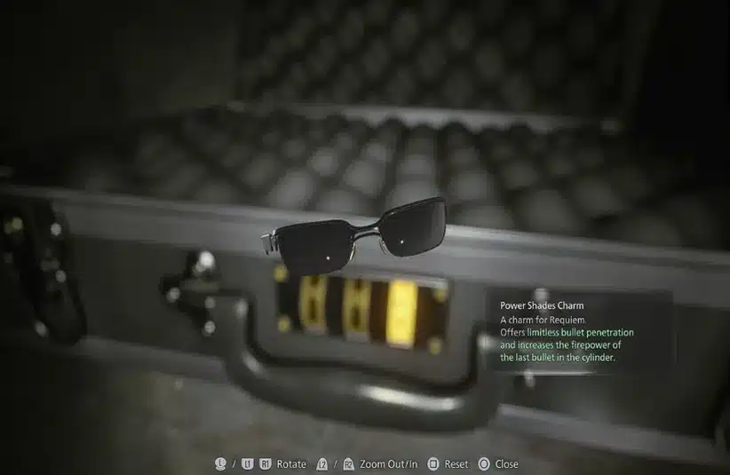 Power Shades Charm from Resident Evil Requiem