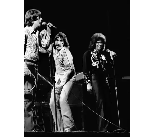 Chuck Negron (center) with the two other founding members of Three Dog Night, Courtesy of © Jack Corn / The Tennessean / USA TODAY NETWORK
