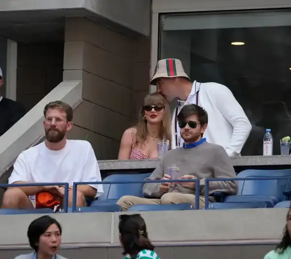Taylor Swift and Travis Kelce. © Robert Deutsch / USA TODAY NETWORK via Imagn Images