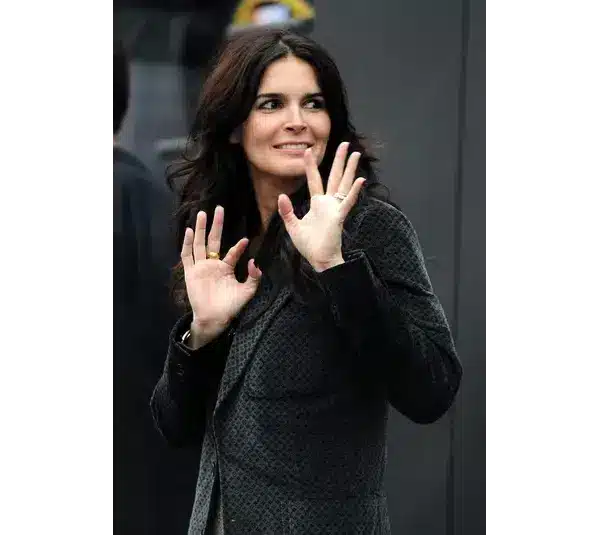Feb 22, 2009; Fontana, CA, USA; Television and movie actor Angie Harmon at the Auto Club 500 at the Auto Club Speedway. Mandatory Credit: Kirby Lee/Image of Sport-Imagn Images