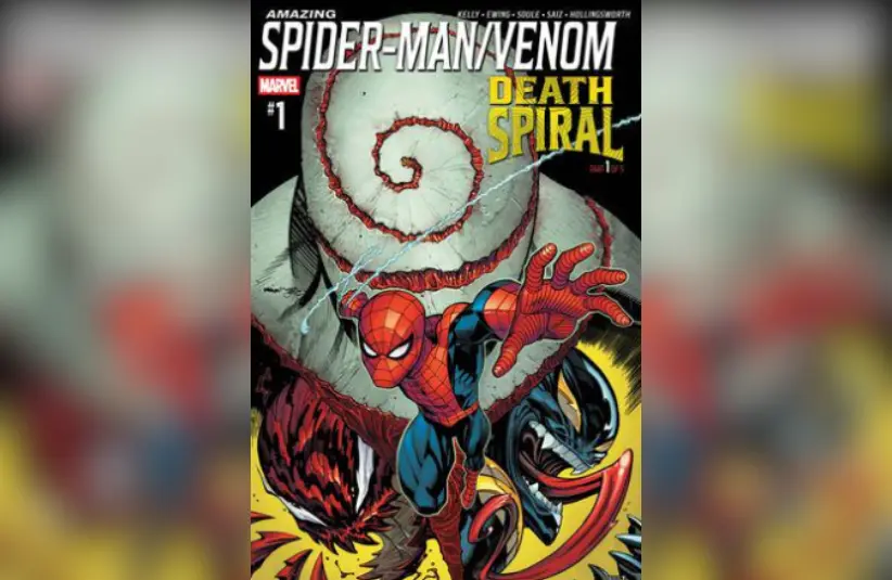 Cover for "Amazing Spider-Man/Venom: Death Spiral #1," Courtesy of Marvel Comics