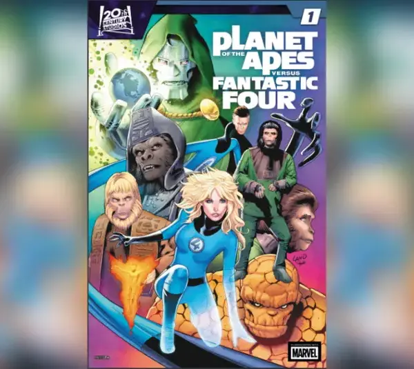 Cover for "Planet of the Apes Vs. Fantastic Four #1," Courtesy of Marvel Comics