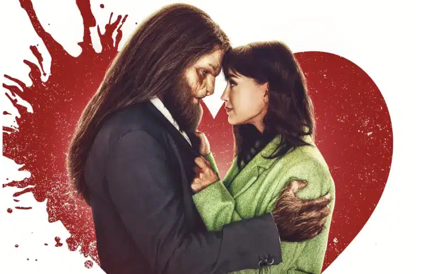 Movie poster for romantic horror film, Your Monster for a Valentine's Day horror movie option; beauty and the beast horror twist about a monster in a woman's closet